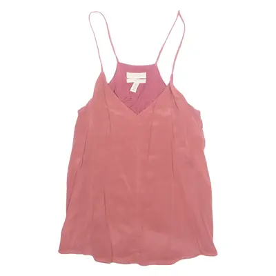 H&M Womens Camisole Top Pink V-Neck Sleeveless Silk XS