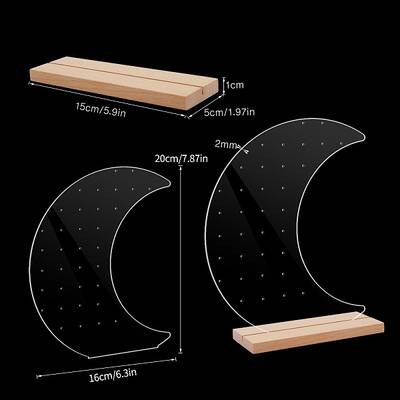 Clear Acrylic Earring Jewelry Display Stands