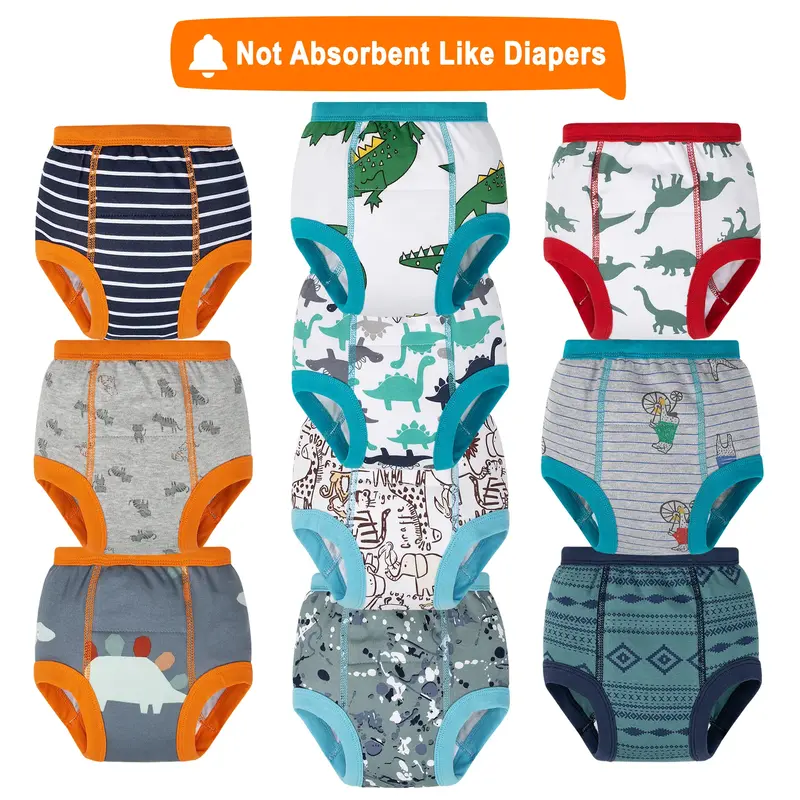 Toilet Training Pants - Toilet Training Underwear for Boys and Girls, Pure Cotton, Comfortable, Soft and Skin-Friendly