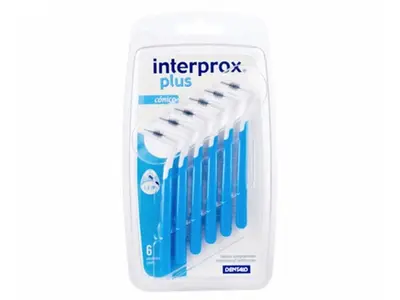 Interprox Plus 90° Conical interdental brushes from 3 to 5mm x6