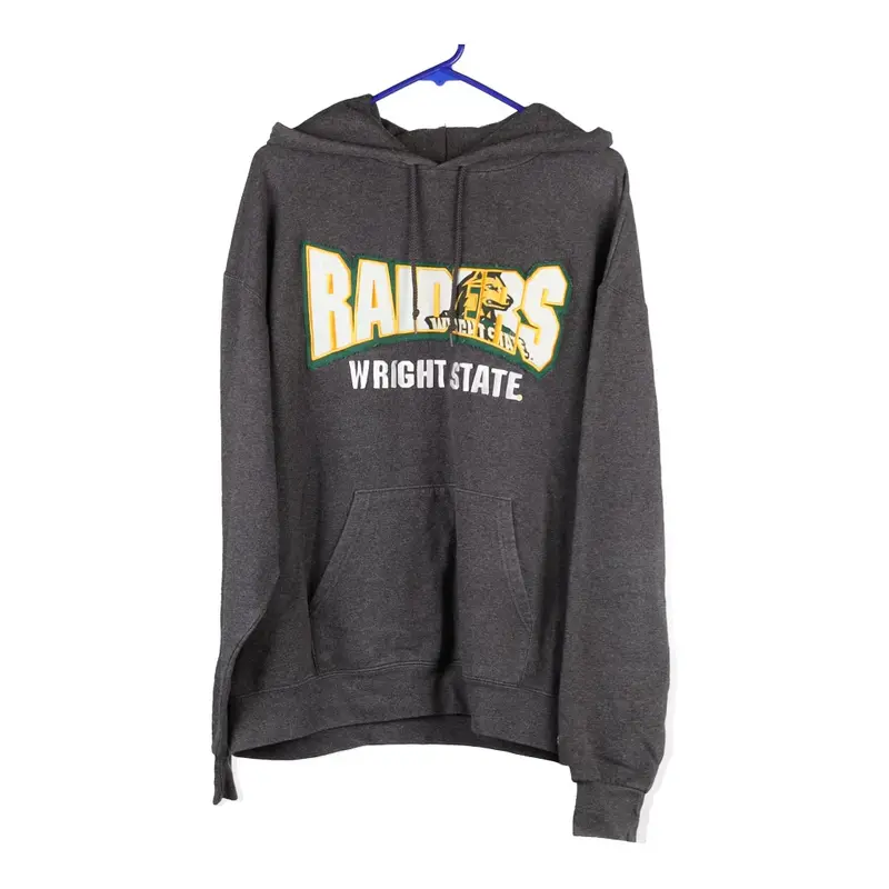 Raiders Wright State Champion Hoodie - XL Grey Cotton Blend
