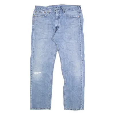 LEVI'S 505 Jeans Mens Blue Regular Straight W36 L32