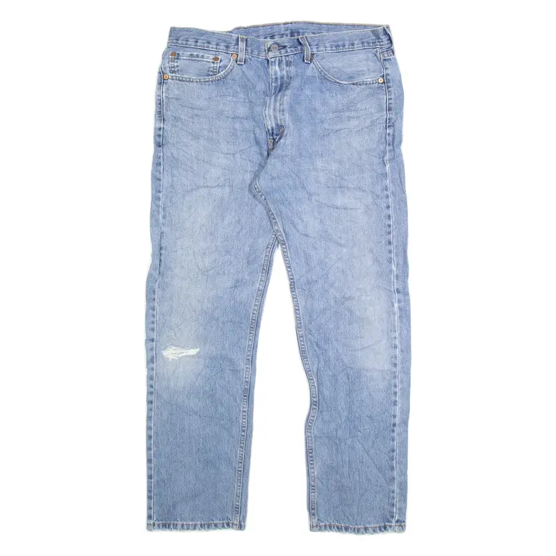 LEVI'S 505 Jeans Mens Blue Regular Straight W36 L32