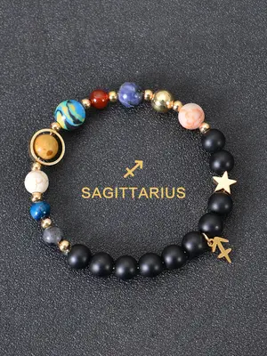 Constellation Design Beaded Bracelet, Fashionable Jewelry for Women & Men, Trendy All-match & Exquisite Jewelry for Birthday ...