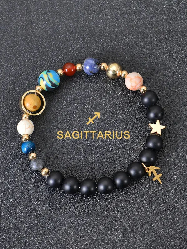 Constellation Design Beaded Bracelet, Fashionable Jewelry for Women & Men, Trendy All-match & Exquisite Jewelry for Birthday ...