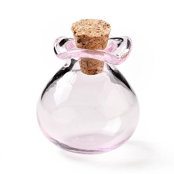 Lucky Bag Shape Glass Cork Bottles Ornament