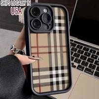 Simple lattice Mobile phone case shockproof mobile phone protective cover mobile phone accessories compatible with iPhone 16 ...