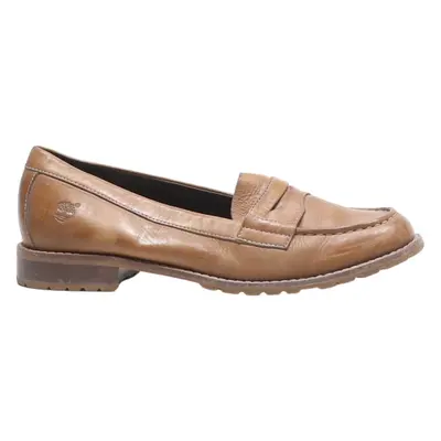 TIMBERLAND Loafer Shoes Brown Leather Womens UK 6