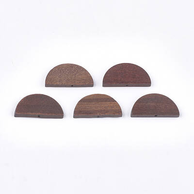Painted Natural Wood Beads