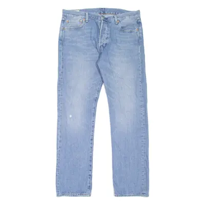 LEVI'S 501 BIG E Jeans Mens Blue Regular Straight Stone Wash W36 L34