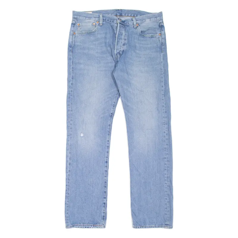 LEVI'S 501 BIG E Jeans Mens Blue Regular Straight Stone Wash W36 L34