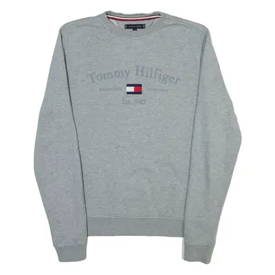 TOMMY HILFIGER Mens Sweatshirt Grey Crew Neck M
