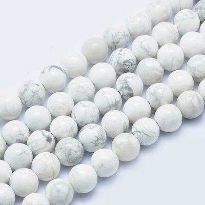 Natural Howlite Beads Strands