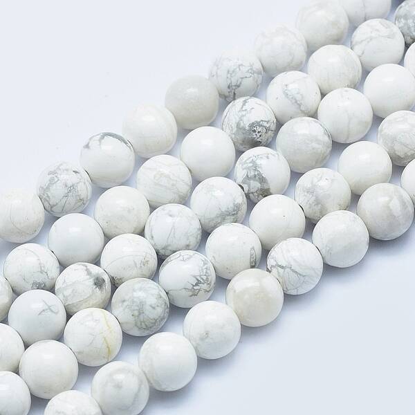 Natural Howlite Beads Strands