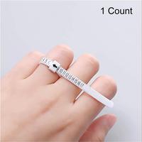 Ring Sizer Scale Measuring Gauge, Portable Finger Sizing Measure Tool, Reusable Ring Sizer Measuring Tools for Home & Jewelry...