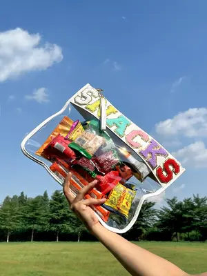 Creative Letter Pattern Travel Bag, Large Capacity Zipper Makeup Bag, Waterproof Cosmetic Storage Bag for Summer 2025 Outdoor...