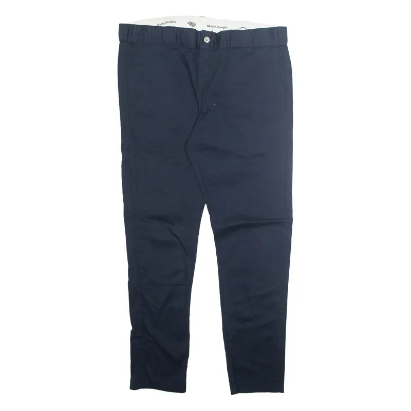 DICKIES Chino Mens Trousers Blue Regular Straight W38 L32
