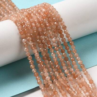 Natural Peach Moonstone Beads Strands