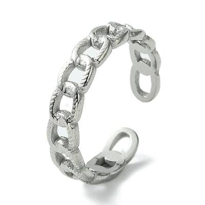 Non-Tarnish 304 Stainless Steel Open Cuff Ring