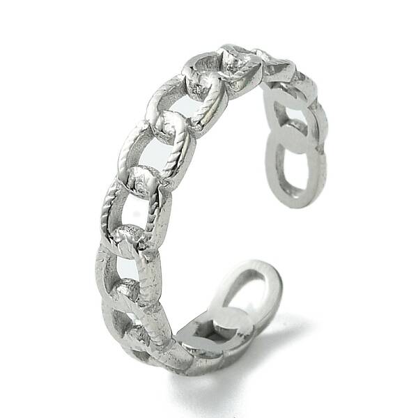 Non-Tarnish 304 Stainless Steel Open Cuff Ring