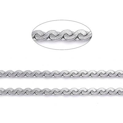 Tarnish Resistant 304 Stainless Steel Serpentine Chains