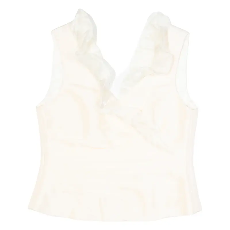 YASYA Womens Vests Blouse Pink V-Neck Sleeveless M