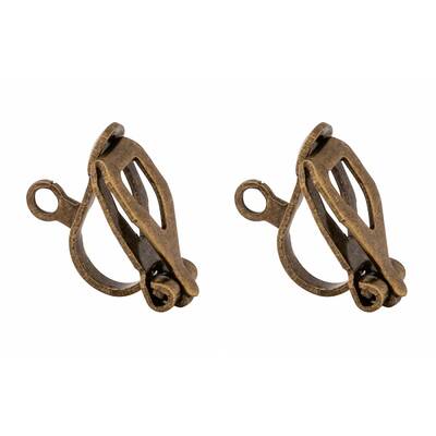 Brass Clip-on Earring Findings