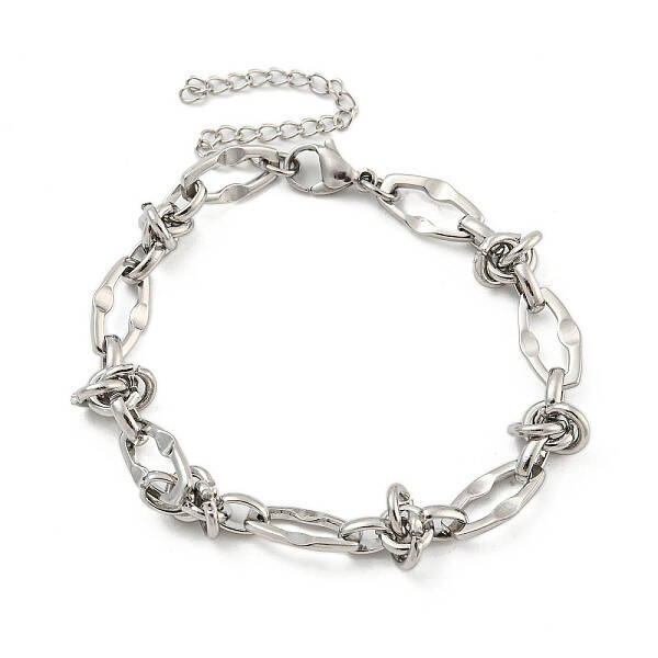 Non-Tarnish 304 Stainless Steel Oval Link Chains Bracelets for Men & Women