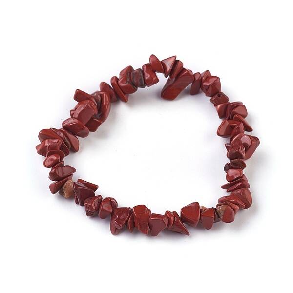 Natural Red Jasper Beads Stretch Bracelets