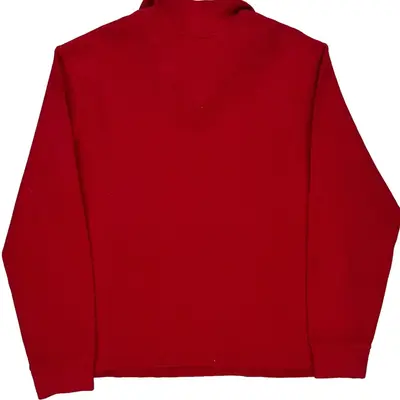 Polo By Ralph Lauren 1/4 Zip - XL Red Cotton