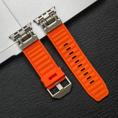 Soft Silicone Replacement Watch Band, for Apple Watch Ultra 2 49mm 45mm 44mm 42mm, for iWatch Series 9 8 7 6 5 4, Teenage Boy...
