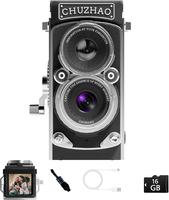 Vintage Retro Mini Digital Camera 16GB Card 12MP Auto focus 1080P FHD Small Video Recording Suitable for Beginners/Teens/Adul...