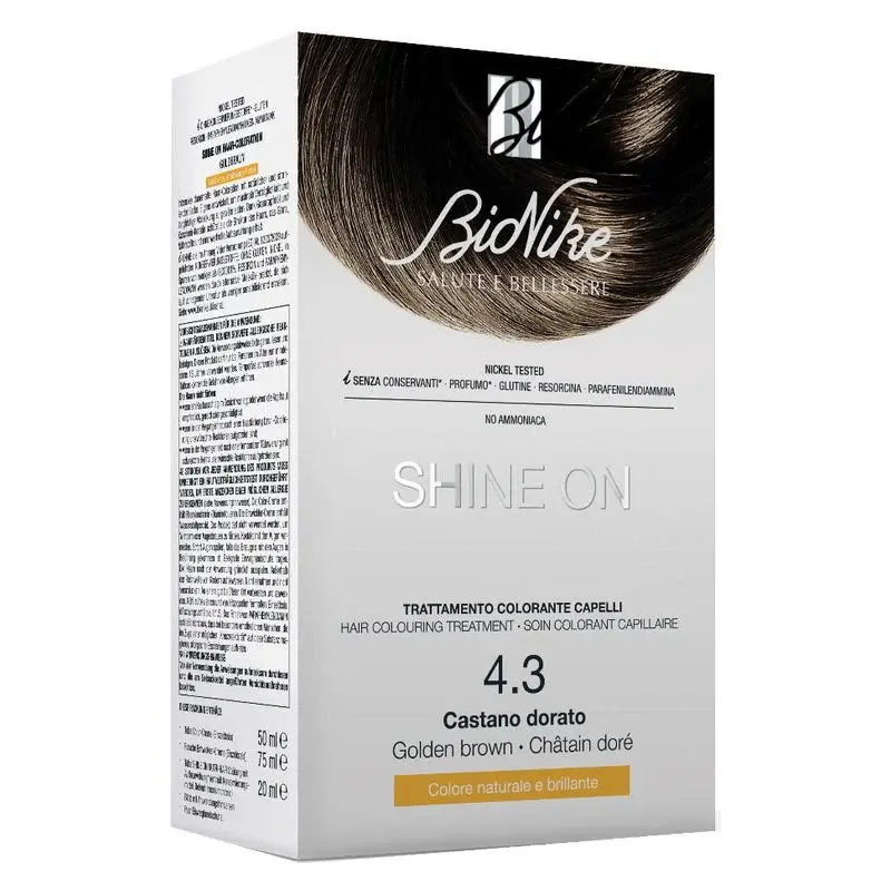 Bionike Shine On Hair Coloring Treatment 4.3 Golden Brown
