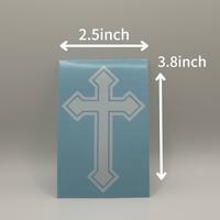 Cross Design (Vinyl Decal, For car or any compatible surface)