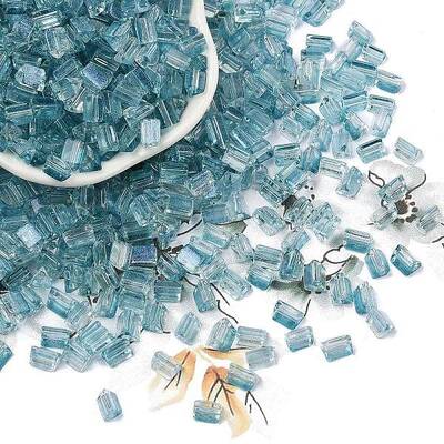 Transparent Spray Painted Glass Seed Beads