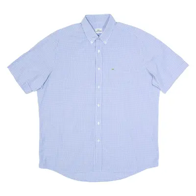 LACOSTE Mens Shirt Blue Gingham XL