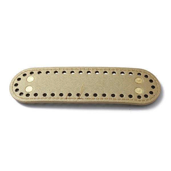 Oval PU Leather Knitting Crochet Bags Nail Bottom Shaper Pad