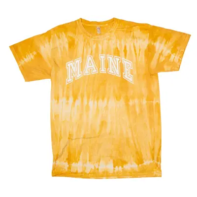 GILDAN Maine USA Style Tie Dye T-Shirt Orange Short Sleeve Mens L