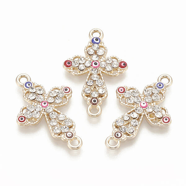 Alloy Rhinestone Links connectors