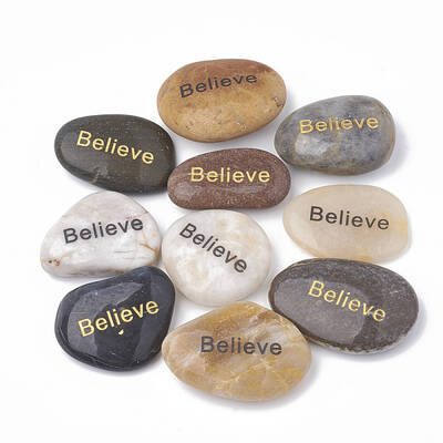Natural River Stone Palm Stone