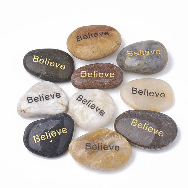 Natural River Stone Palm Stone