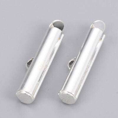 Brass Slide On End Clasp Tubes
