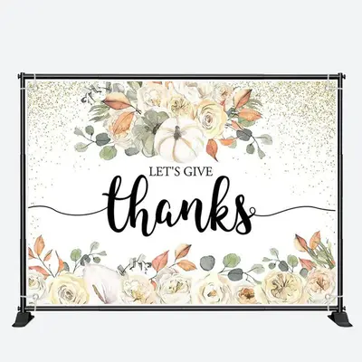 Lets Give Thanks Teacher Appreciation Week Backdrop - Aperturee