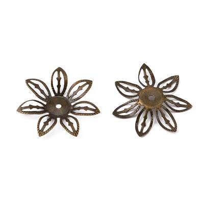 Multi-Petal Iron Bead Caps