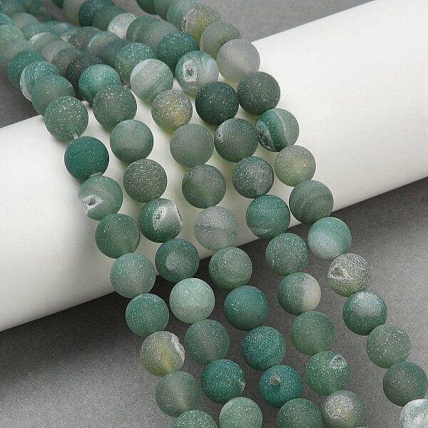 Natural Druzy Agate Beads Strands