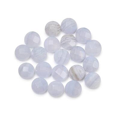 Natural Blue Lace Agate Cabochons