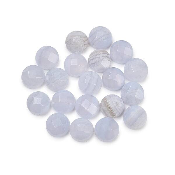 Natural Blue Lace Agate Cabochons