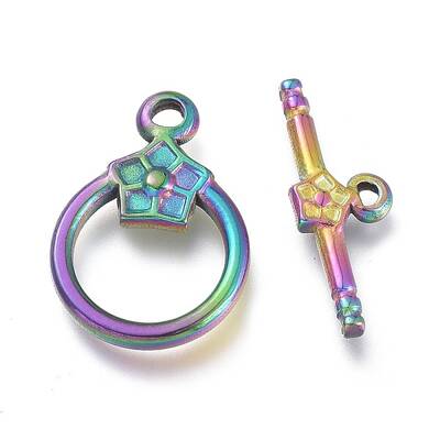 Ion Plating(IP) 304 Stainless Steel Toggle Clasps