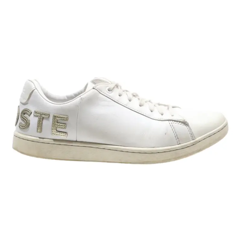 LACOSTE Sneaker Trainers White Synthetic Mens UK 5.5