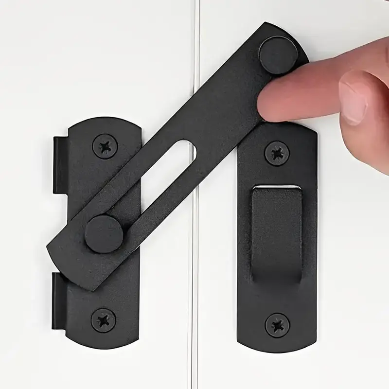 Door Hasp Latch, 1 Count Stainless Steel Safety Hasp Padlock with Mounting Screws, Safety Padlock Hasp Latch for Doors, Sheds...